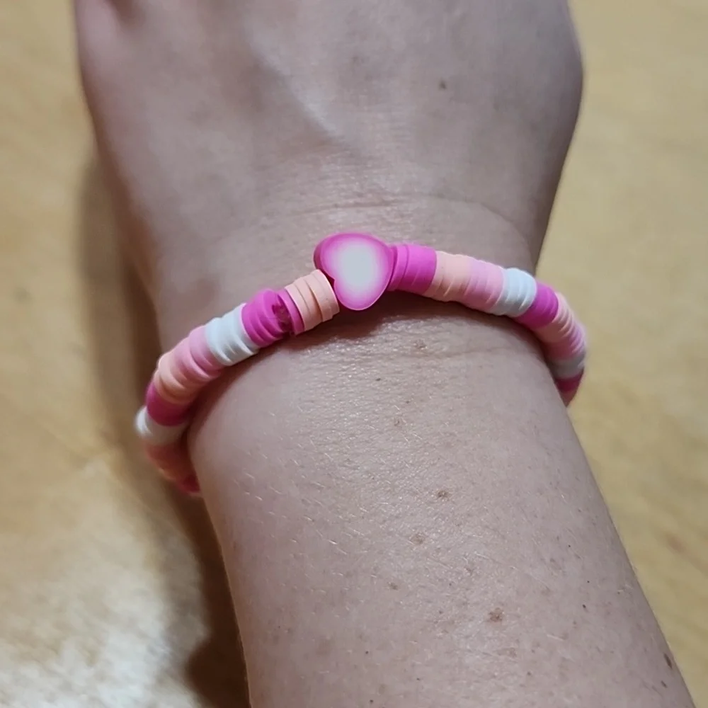 Sold! Handmade Clay Bead Bracelet 🤍 - Picture 2 of 4
